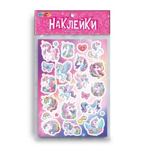 Наклейки бумажные Единороги А5 STICKA5-125472