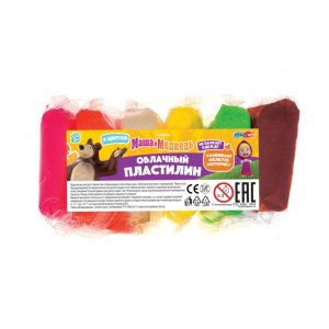 Легкий пластилин Маша и Медведь 6 цв 10 гр FLUFFY6-127908