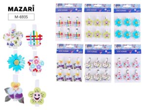 Прищепки декор деревянные CUTE FLOWERS 6шт M-6935