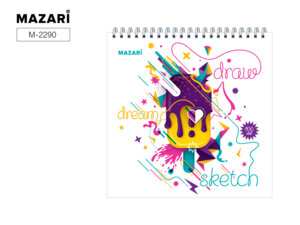 Скетчбук  60л 190х190мм 100 г/м2 Спираль M-2290