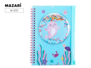 Блокнот  80л MARINE LIFE 21х15см Спираль M-3737