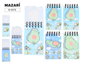 Блокнот  78л HAPPY AVOCADO 8,4х13см Евроспираль M-8478