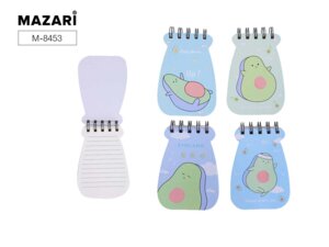 Блокнот  62л HAPPY AVOCADO 9х12,3см Евроспираль M-8453