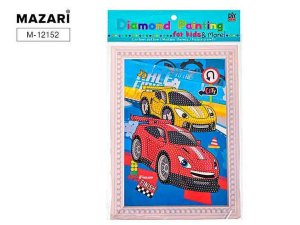Алмазная мозаика МАШИНКИ 17.5х24 см частич выкладка M-12152