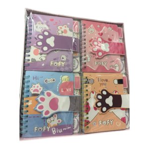 Блокнот  65л 10х11.2см Лапки M-3217