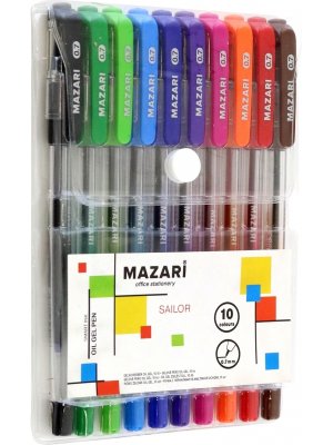 Набор ручек маслян 10цв SAILOR M-5700-10
