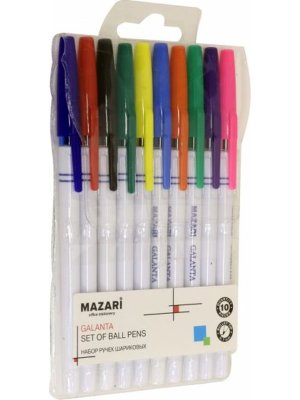 Набор ручек шар 10цв M-5900-10