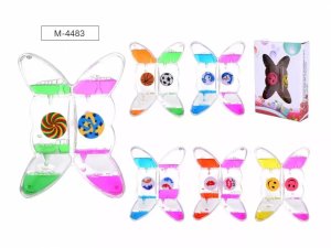 Игрушка антистресс ВОДЯНЫЕ ЧАСЫ капли 2-х цветов M-4483