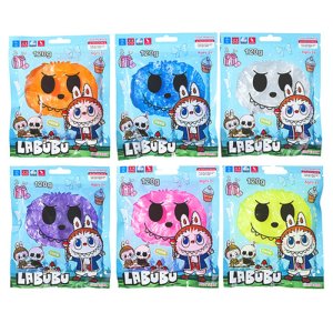 Слайм ЗУБАСТИК 120 г зип пакет 6 цветов ассорти