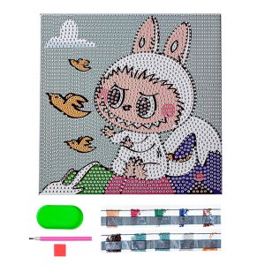 Алмазная мозаика ЗУБАСТИК 20x20 см полн выкладка на подрам M-12273