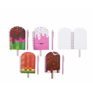 Блокнот на евроспирали 8х12 см, 50 листов линованный внутренний блок, плотность бумаги 70 г/м2, 4 ди