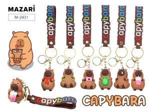 Брелок КАПИБАРА 5.5*4 см, 6 дизайнов в ассортименте, ОПП-упаковка