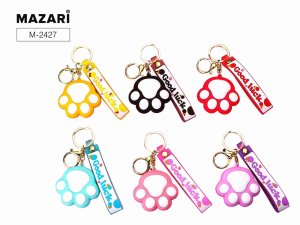 Брелок ЛАПКА, 6 цветов в ассортименте, ОПП-упаковка