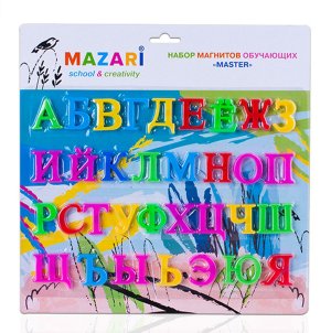 Набор магнитов обучающих Русский алфавит 28х28 см 33 шт M-6365