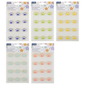 Наклейки декоративные ЛАПКИ 5 дизайнов M-20455