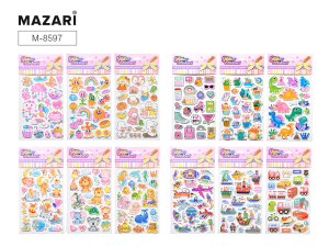 Наклейки декоративные 12 дизайнов M-8597