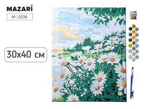 Картина по номерам РОМАШКИ 30х40 M-12238