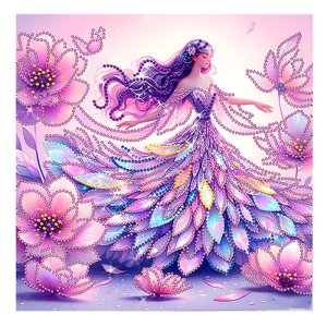 Алмазная мозаика ФЕЯ 30x30 см частичая выкл на подрам M-12256