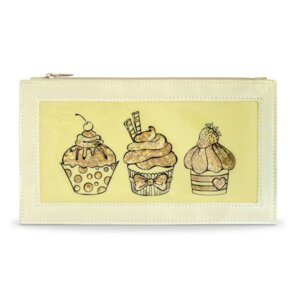 Пенал школьный СЛАДОСТИ 22x12 см, искусственная кожа, ПВХ, молния 51229/25 