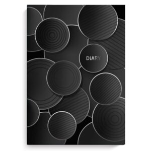 Ежедневник недатир А5 80л  DIARY арт. 58253 Черные Шары