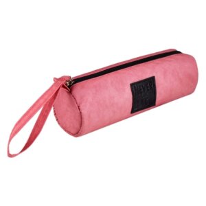 Пенал тубус 20х6х6см Розовый нейлон 58366