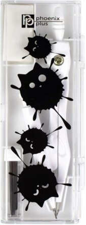 Циркуль в комплекте со сменными грифелями и ластик КОТОКЛЯКСЫ 59962