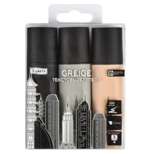 Набор текстовыделителей 3шт Грейдж 64537