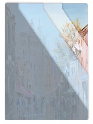 Папка уголок А4 22x31см 3 отд пластик 65856