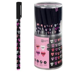 Ручка шар 0,5мм Синяя СЕРДЕЧКИ 67394