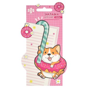 Закладка для книг фигурная Корги 67х120мм 65146