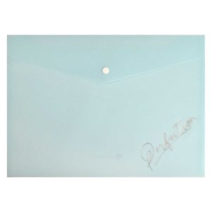 Папка на кнопке пластик А4 Пастельный мятный глиттер 200мкм 65869