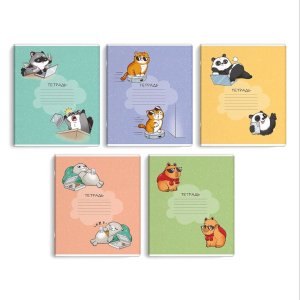 Тетрадь  18л Линия Забавные зверята 66691