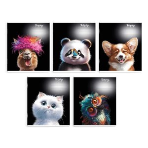 Тетрадь  18л Линия Забавные животные 68561