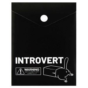 Папка на кнопке А6 пластик Интроверт 15.8х11.4см 180мкм 69030