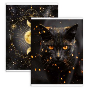 Тетрадь  80л Клетка перевертыш Кот Маг 69615