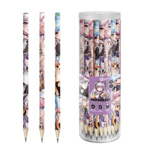 Карандаш ч/г HB Аниме с котиками трехгранн асс 70175