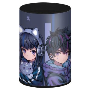 Копилка подставка для канц принадлежностей 10,4х7,5х7,5см Кибер аниме 69371