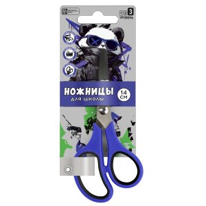 Ножницы 14см Крутой панда фиолетовый 68491