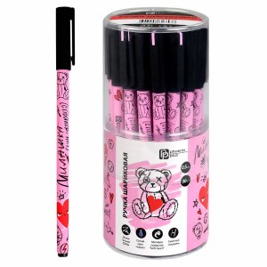 Ручка шар 0,5мм Синяя Розовый микс 69562