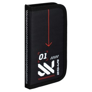 Пенал школьный Феникс+, арт.68890/ 24 ТЕХНО (без наполнения, 10x20x2,5 см, полиэстер, молния, сублим