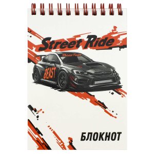 Блокнот  80л А6 ЧЕРНАЯ МАШИНА Спираль 70976