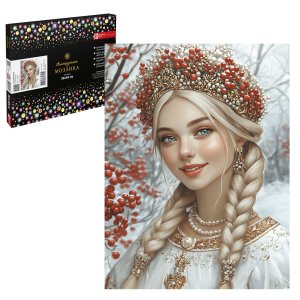 Алмазная мозаика Русская краса 30х40 частич выкл 71442