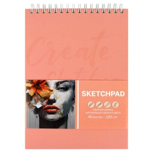 Скетчпад 40л А5+ Женственность 120г/м² Спираль 70195