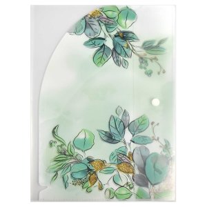 Папка для документов пластиковая арт. 65844/ 12 ЛИСТЬЯ (полипропилен, формат А4, 23x32 см, 2 отделен