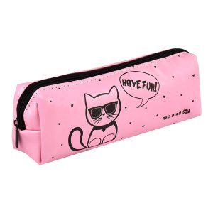 Пенал школьный RED BIRD КРУТОЙ КОТ 19x4x6 см молния 62670