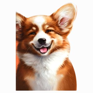 Тетрадь 40л арт. 69729/ВЕСЁЛЫЙ КОРГИ /180х255 мм, фигурная вырубка, мягкий переплёт (2 скобы). вн.бл