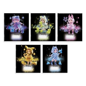 Тетрадь  12л Клетка 68532/ 10 ЛОЛИ /А5+, мягкий переплёт (2 скобы), обл