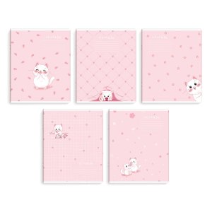 Тетрадь  12л Клетка 70897/ 10 КОШАЧЬИ НЕЖНОСТИ /А5+, мягкий переплёт (2