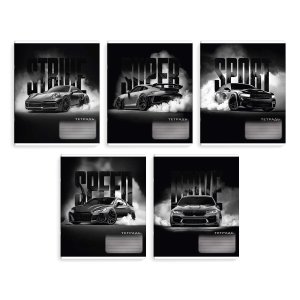 Тетрадь  12л Клетка 70902/ 10 ФОРСАЖ /А5+, мягкий переплёт (2 скобы), о