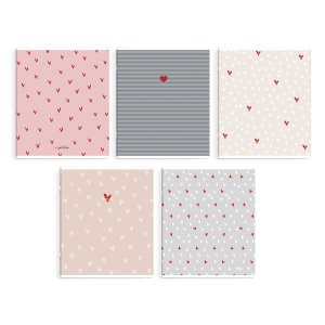 Тетрадь   48л Клетка С ЛЮБОВЬЮ /А5+, мягкий переплёт (2 скобы), обложка - выборочный 70893